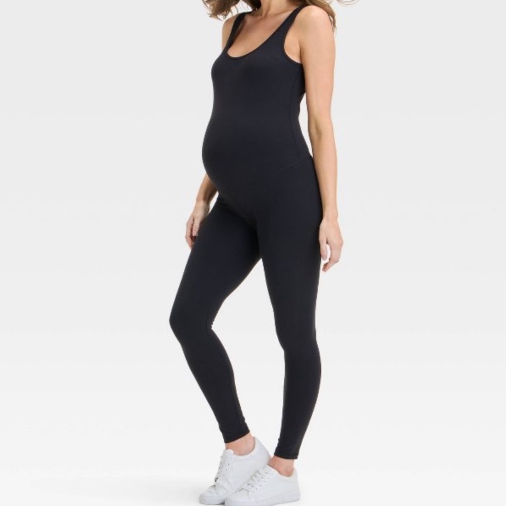 Isabel Maternity by Ingrid & Isabel Brown Jumpsuit - Picture 2 of 4